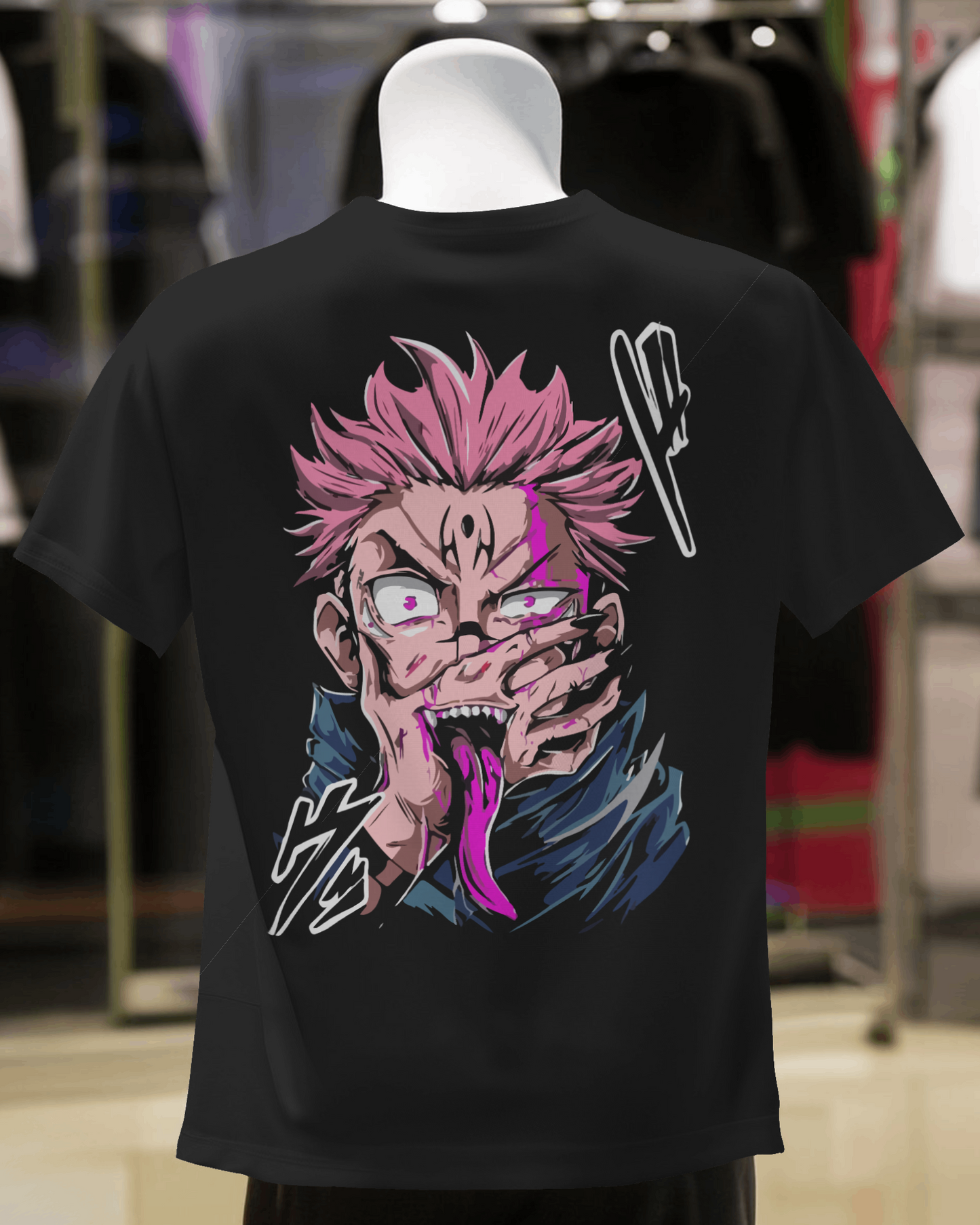 Jujutsu Kaisen: Ryomen Sukuna Unisex Black Tshirt